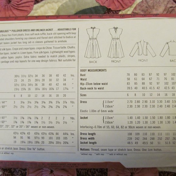 Vtg 1980s Simplicity Sewing Pattern DRESS & JACKET 5835 Size 10,12,14 - Picture 5 of 14
